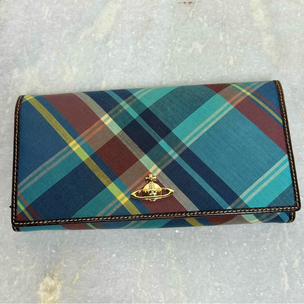 Vivienne Westwood Multicolor Plaid Wallet